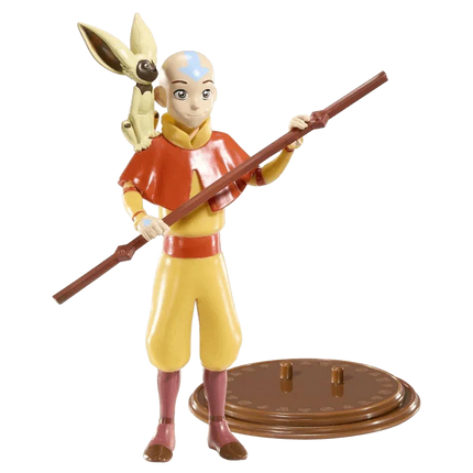 The Noble Collection - Avatar: The Last Airbender - Aang Bendyfig Action Figure - The Card Vault