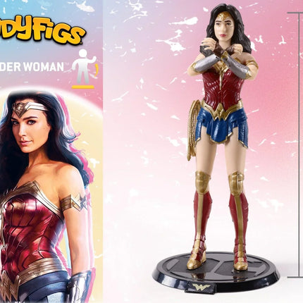 The Noble Collection - DC - Wonder Woman Bendyfig Action Figure - The Card Vault