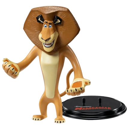 The Noble Collection - Dreamworks - Alex the Lion Bendyfig Action Figure - The Card Vault