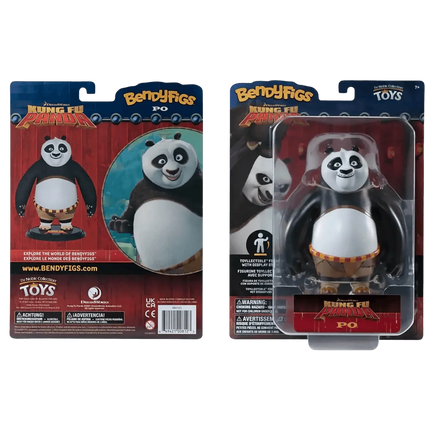 The Noble Collection - Dreamworks - Po The Panda Bendyfig Action Figure - The Card Vault