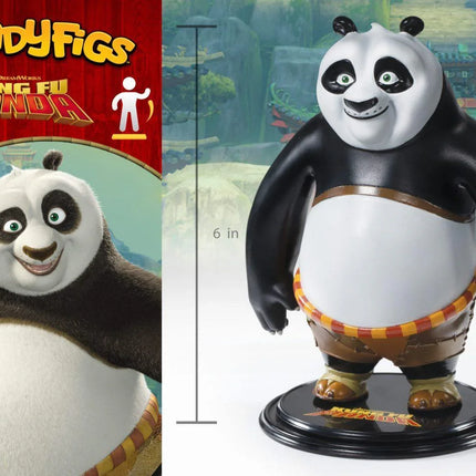 The Noble Collection - Dreamworks - Po The Panda Bendyfig Action Figure - The Card Vault
