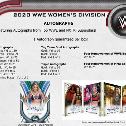 Topps - 2020 Women's Division WWE Wrestling - Hobby Box - The Card Vault