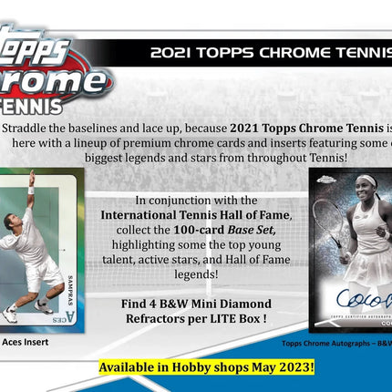 Topps - 2021 Chrome Tennis - Hobby Lite Box - The Card Vault