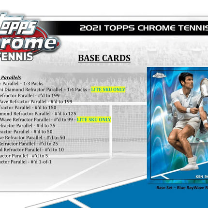 Topps - 2021 Chrome Tennis - Hobby Lite Box - The Card Vault