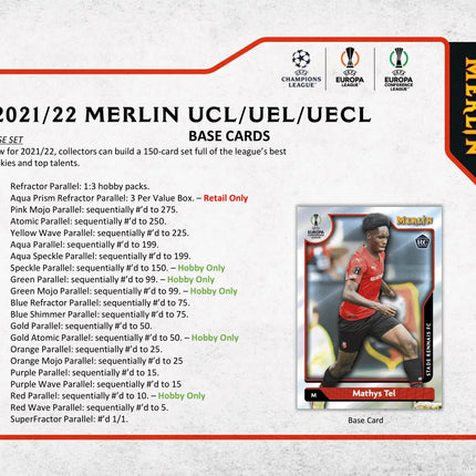 Topps - 2021/22 Chrome Merlin UEFA Champions League Football (Soccer) - Hobby Box - The Card Vault