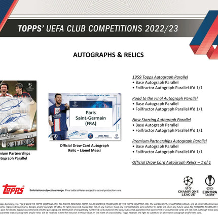 Topps - 2022/23 UEFA Club Competitions Football (Soccer) - Hobby Box - The Card Vault