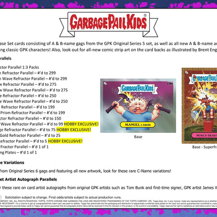 Topps - 2023 Chrome Garbage Pail Kids - Hobby Box - The Card Vault