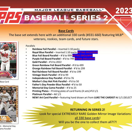 Topps - 2023 Series 2 Baseball (MLB) - Retail Box - The Card Vault