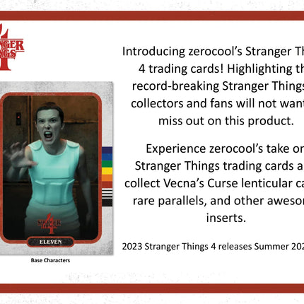 Topps - 2023 Stranger Things Season 4 - Hobby Box - The Card Vault