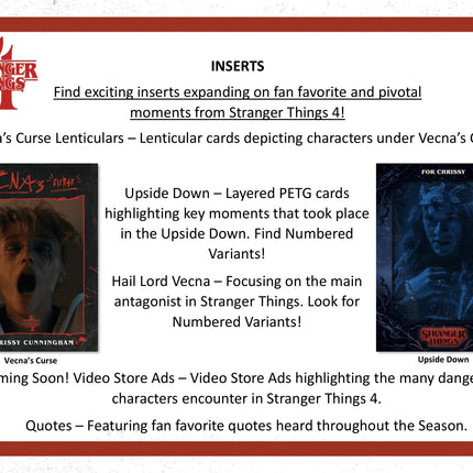 Topps - 2023 Stranger Things Season 4 - Hobby Box - The Card Vault