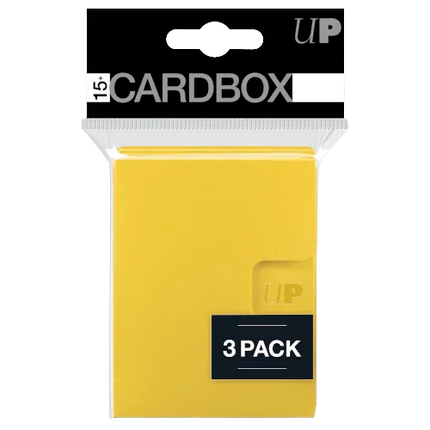 Ultra Pro - 15+ Deck Box 3 Pack - Yellow - The Card Vault