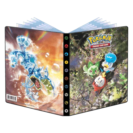 Ultra Pro - 4-Pocket Portfolio - Pokemon - Scarlet and Violet Fuecoco, Sprigatito, Quaxly and Gyarados - The Card Vault