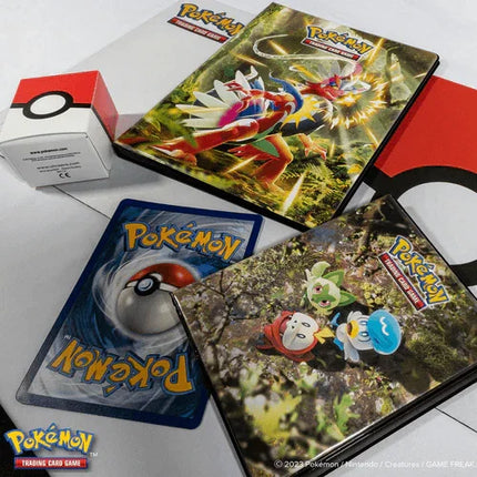 Ultra Pro - 4-Pocket Portfolio - Pokemon - Scarlet and Violet Fuecoco, Sprigatito, Quaxly and Gyarados - The Card Vault