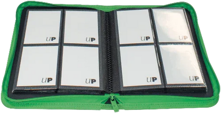 Ultra Pro - 4 Pocket Zippered Pro Binder - Green - The Card Vault