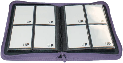 Ultra Pro - 4 Pocket Zippered Pro Binder - Purple - The Card Vault