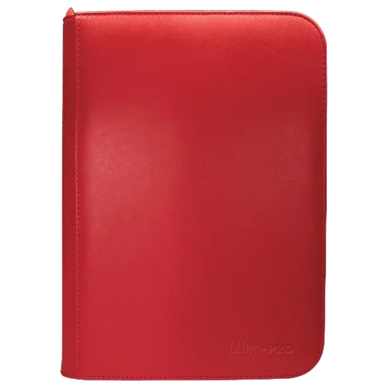 Ultra Pro - 4 Pocket Zippered Pro Binder - Red - The Card Vault