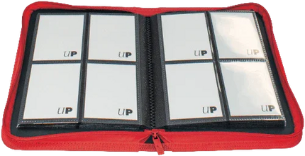 Ultra Pro - 4 Pocket Zippered Pro Binder - Red - The Card Vault