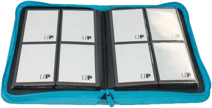 Ultra Pro - 4 Pocket Zippered Pro Binder - Teal - The Card Vault