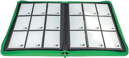 Ultra Pro - 9 Pocket Zippered Pro Binder - Green - The Card Vault