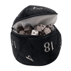 Ultra Pro - D20 Plush Dice Bag - Black - The Card Vault