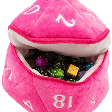 Ultra Pro - D20 Plush Dice Bag - Hot Pink - The Card Vault