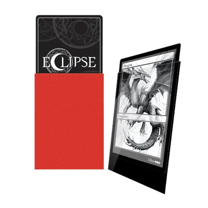 Ultra Pro - Eclipse Gloss Standard Sleeves 100pk - Apple Red - The Card Vault