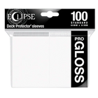 Ultra Pro - Eclipse Gloss Standard Sleeves 100pk - Arctic White - The Card Vault