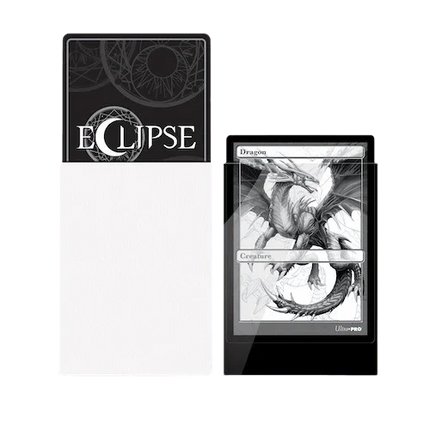 Ultra Pro - Eclipse Gloss Standard Sleeves 100pk - Arctic White - The Card Vault