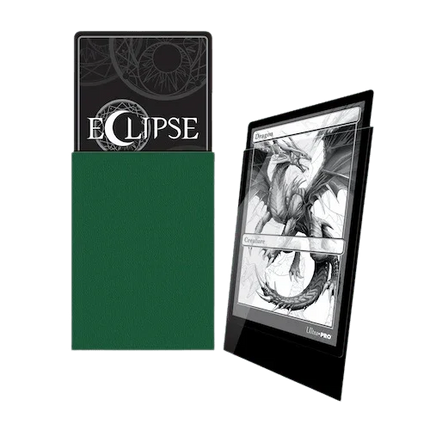 Ultra Pro - Eclipse Gloss Standard Sleeves 100pk - Forest Green - The Card Vault