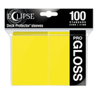Ultra Pro - Eclipse Gloss Standard Sleeves 100pk - Lemon Yellow - The Card Vault