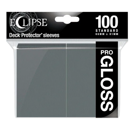 Ultra Pro - Eclipse Gloss Standard Sleeves 100pk - Smoke Grey - The Card Vault