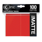 Ultra Pro - Eclipse Standard Matte Sleeves 100pk - Apple Red - The Card Vault