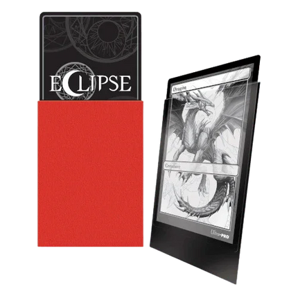 Ultra Pro - Eclipse Standard Matte Sleeves 100pk - Apple Red - The Card Vault