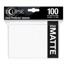 Ultra Pro - Eclipse Standard Matte Sleeves 100pk - Arctic White - The Card Vault
