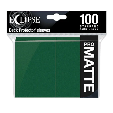 Ultra Pro - Eclipse Standard Matte Sleeves 100pk - Forest Green - The Card Vault