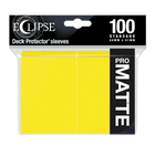 Ultra Pro - Eclipse Standard Matte Sleeves 100pk - Lemon Yellow - The Card Vault