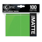 Ultra Pro - Eclipse Standard Matte Sleeves 100pk - Lime Green - The Card Vault