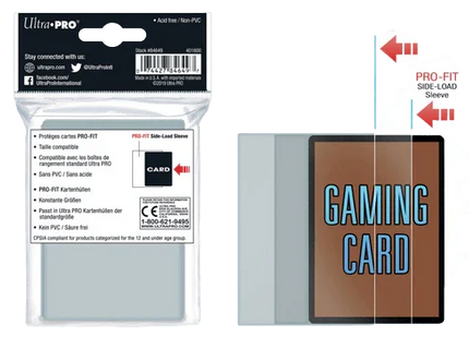 Ultra Pro - PRO-Fit Standard Deck Protectors - Side Load 100pk - The Card Vault