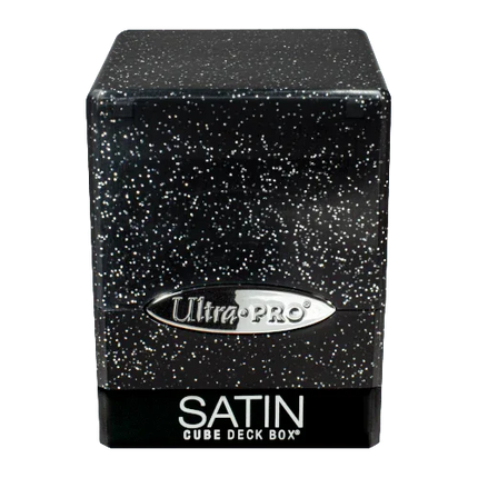 Ultra Pro - Satin Cube Deck Box - Glitter Black - The Card Vault