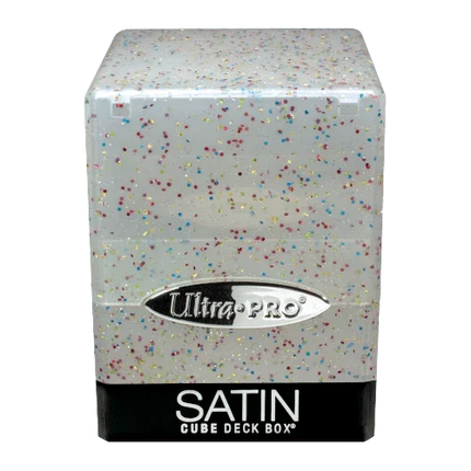 Ultra Pro - Satin Cube Deck Box - Glitter Clear - The Card Vault