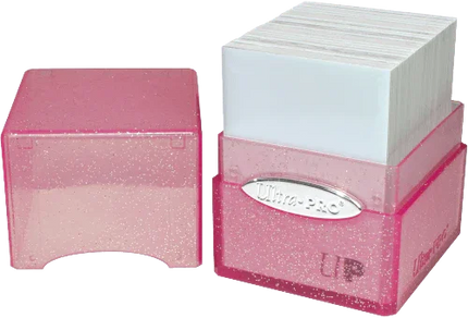 Ultra Pro - Satin Cube Deck Box - Glitter Pink - The Card Vault