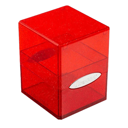 Ultra Pro - Satin Cube Deck Box - Glitter Red - The Card Vault