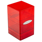 Ultra Pro - Satin Tower Deck Box - Glitter Red - The Card Vault