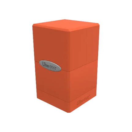 Ultra Pro - Satin Tower Deck Box - Pumpkin Orange - The Card Vault