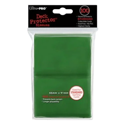Ultra Pro - Standard Card Sleeves 100pk - Green - The Card Vault