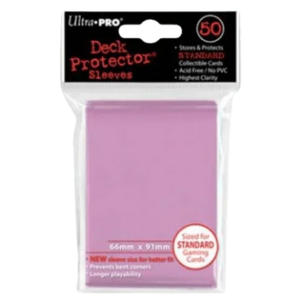 Ultra Pro - Standard Card Sleeves 50pk - Pink - The Card Vault