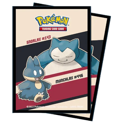 Ultra Pro - Standard Deck Protector Sleeves - Pokemon Snorlax & Munchlax 65pk - The Card Vault