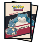 Ultra Pro - Standard Deck Protector Sleeves - Pokemon Snorlax & Munchlax 65pk - The Card Vault