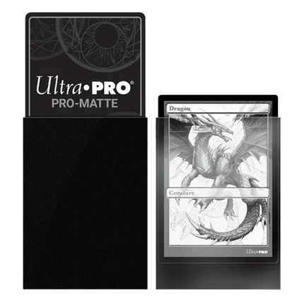 Ultra Pro - Standard Pro Matte Card Sleeves 50pk - Black - The Card Vault