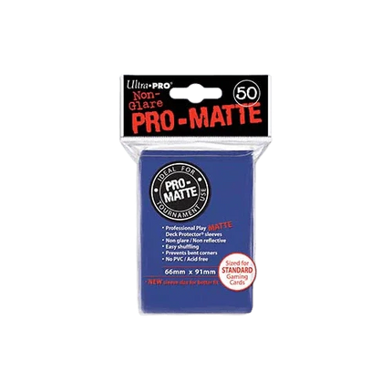 Ultra Pro - Standard Pro Matte Card Sleeves 50pk - Blue - The Card Vault